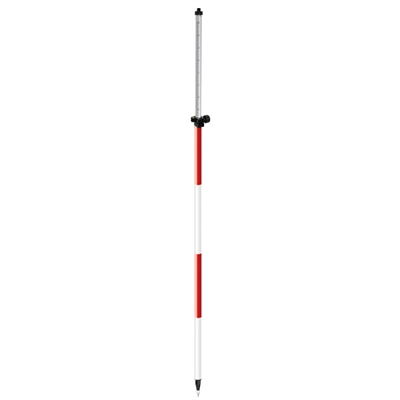 SitePro 8' Twist-Lock Prism Pole with Dual Graduation & Adjustable Top