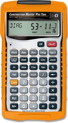 CALCULATED INDUSTRIES CONSTRUCTION MASTER PRO TRIG CALCULATOR